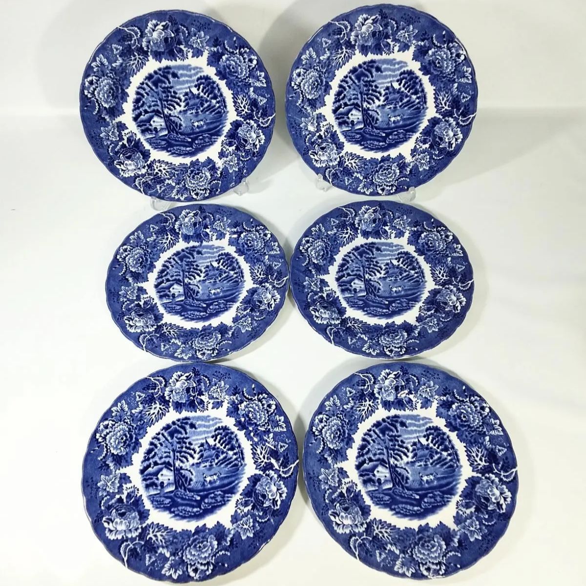 EN0CH WOOD'S（エノク・ウッズ）ENGLISH SCENERY ブルー＆ホワイト