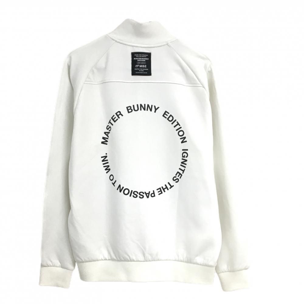 超美品】マスターバニー ジャケットブルゾン 白 背面ロゴプリント