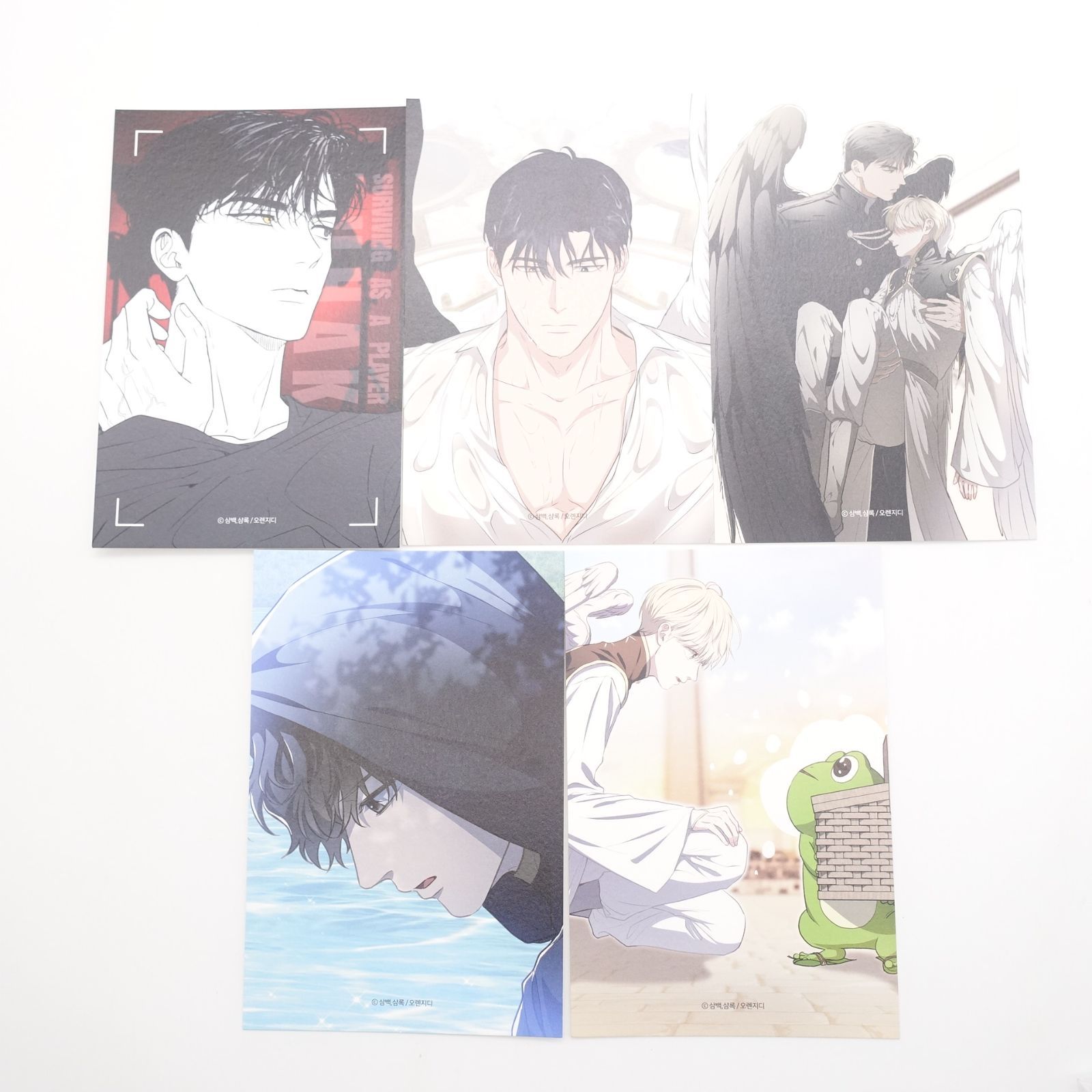 韓国 イラスト カード 5枚セット 水辺の夜 PAYBACK Dear.00 韓国BL