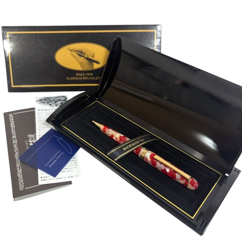 【プラチナ】新品　廃盤　金魚　セルロイド　シャープペンシル　箱付き 美品】PLATINUM プラチナ キンギョ 金魚 セルロイド ボールペン