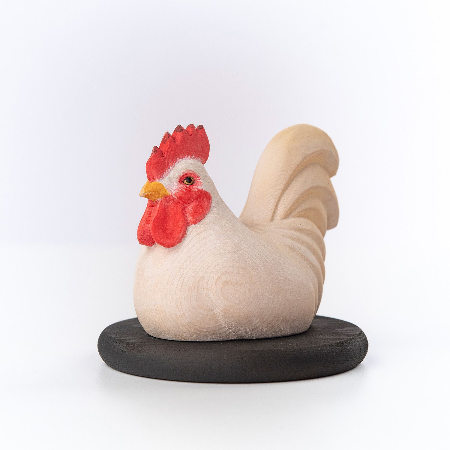 新品・メーカー直送】十二支木彫りコレクション「酉（にわとり）」正因