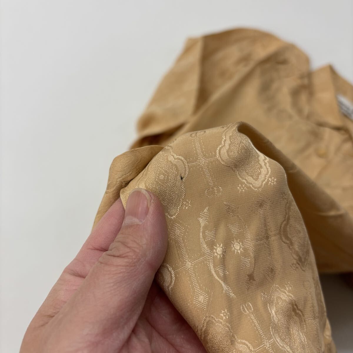 Christian Dior ヴィンテージディオール　金シルク混ベスト　トップス 80s ~ 90s Vintage Christian Dior PRET-A-PORTER クリスチャン