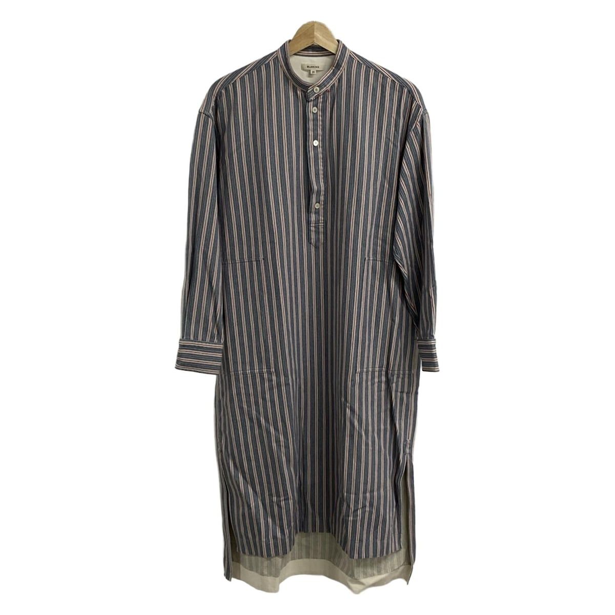 BLAMINK(ブラミンク) ワンピース サイズ36 S レディース - ネイビー×黒