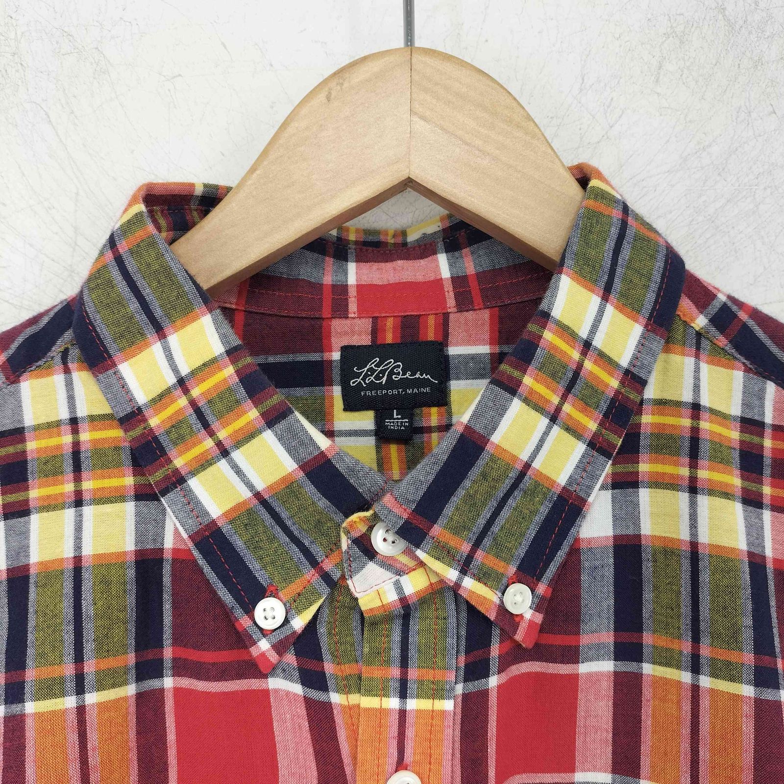 エルエルビーン L.L.Bean 復刻 筆記体タグ ボタンダウン チェック