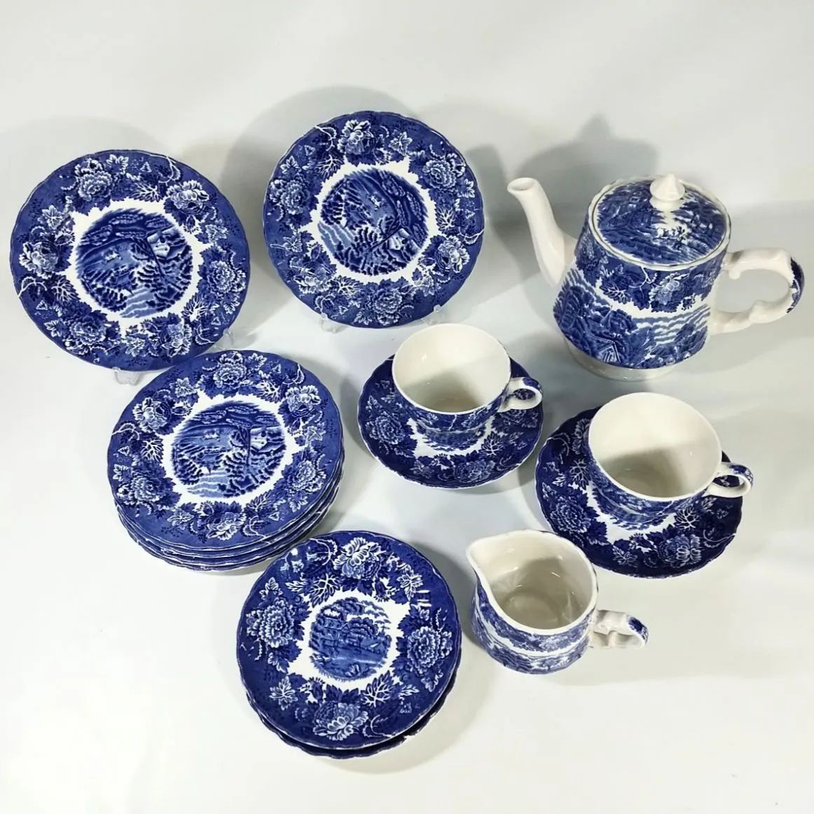 EN0CH WOOD'S（エノク・ウッズ）ENGLISH SCENERY ブルー＆ホワイト