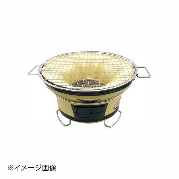 バーベキューコンロ 能登 丸型 白 小 新環玉付