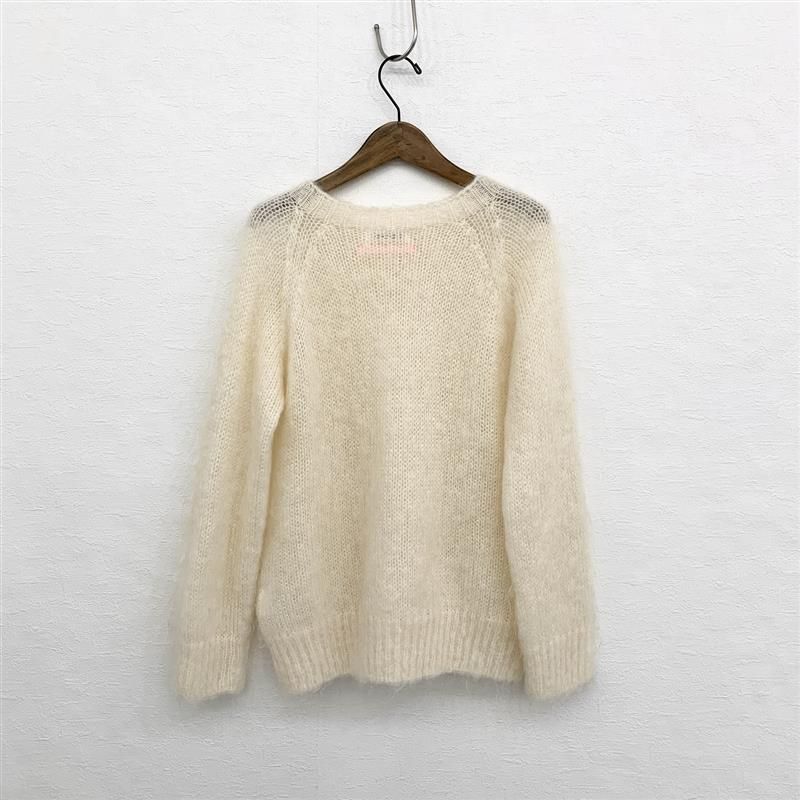 iliann loeb イリアン ローヴ モヘアシャギーニット ホワイト 204-173