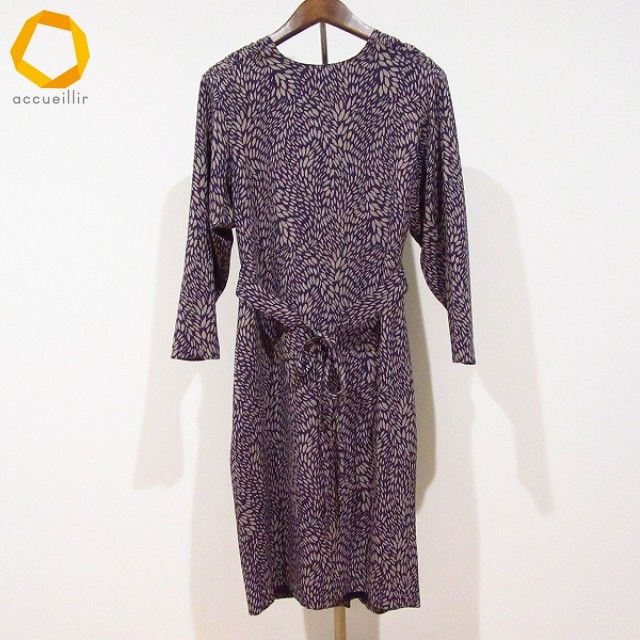 anc シセンドウ ヒトシタムラ 詩仙堂 BY HITOSHI ワンピース 紫 グレー