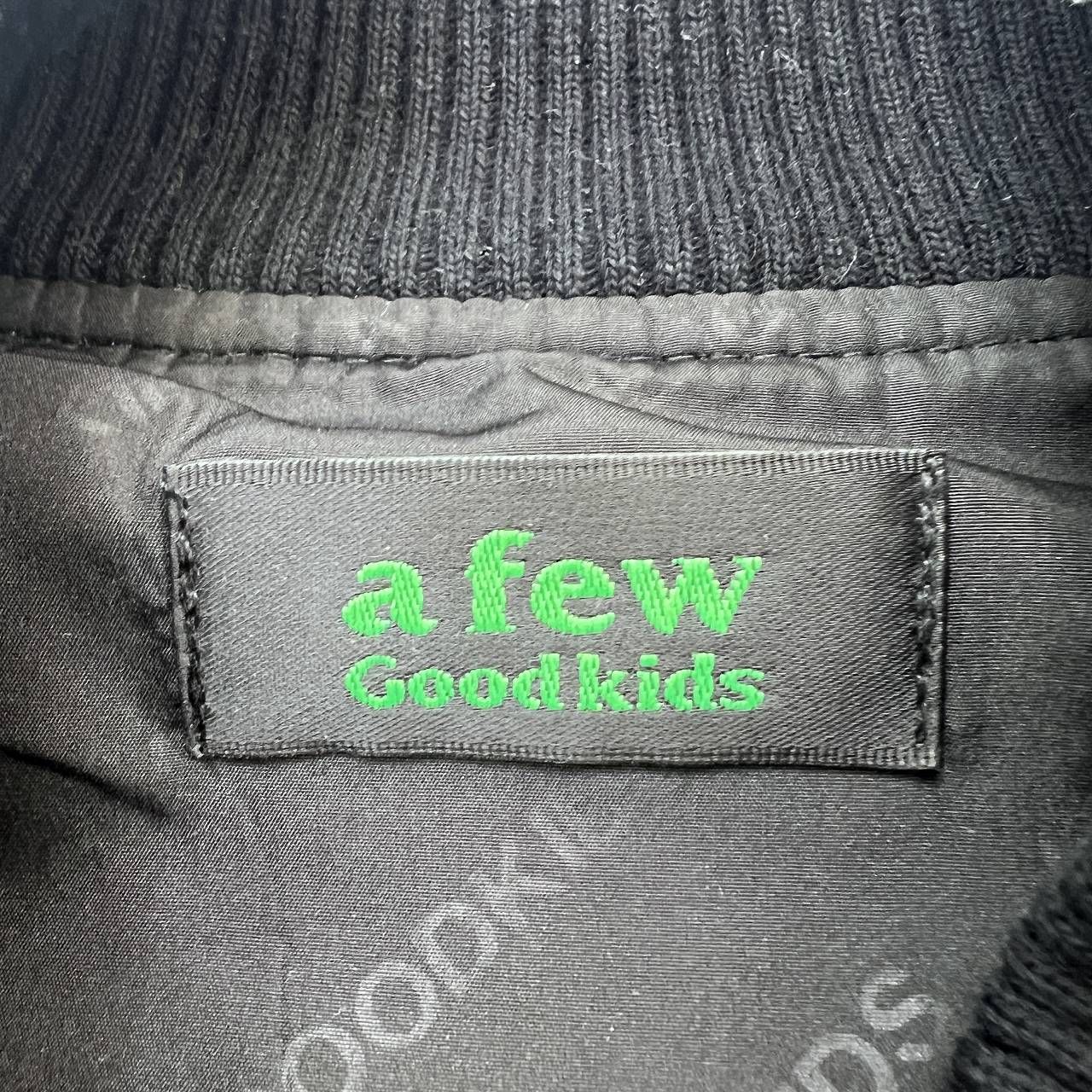 A FEW GOOD KIDS AFGK スタジャン メンズ S ブラック フェイクレザー 