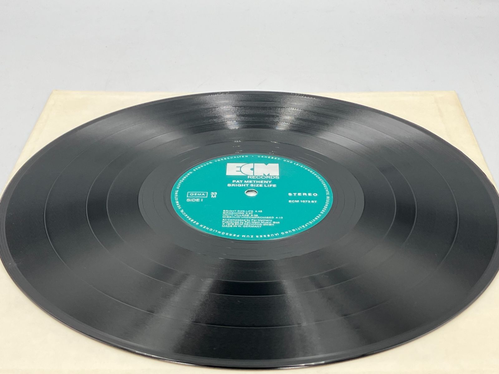 アナログ レコード パットメセニー Germany盤|ECM Pat Metheny | Bright Size Life マト1