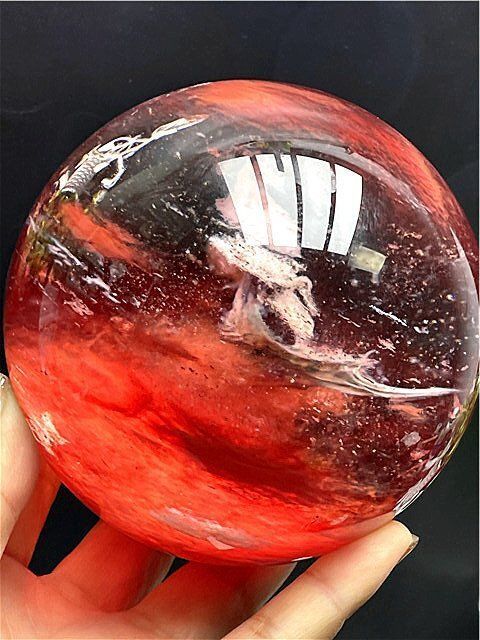 1440g 超綺麗☆赤水晶丸玉B88E1/60E10D - メルカリ