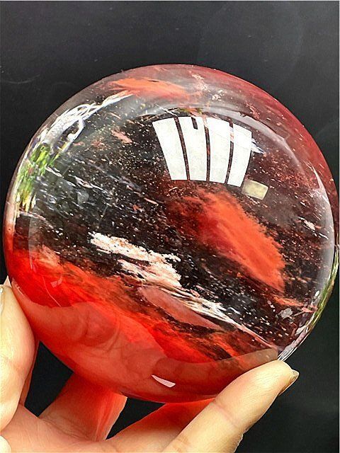 1440g 超綺麗☆赤水晶丸玉B88E1/60E10D - メルカリ