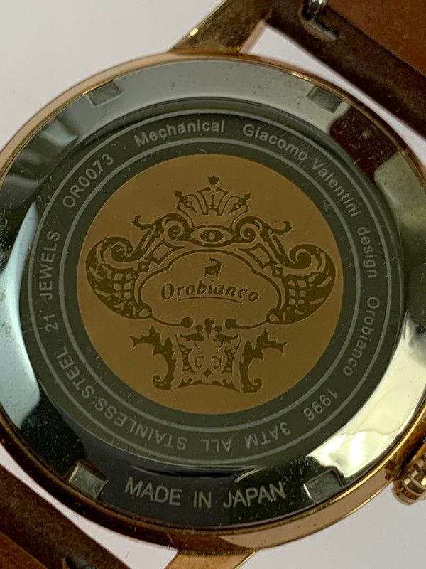  品 Orobianco オロビアンコ OR0073 自動巻き腕時計 197 260203 AS 29 min トレンド感 自動巻き時計 腕時計(アナログ)