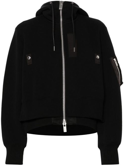 SACAI コットン＆ナイロン パーカー 送料無料 - メルカリ