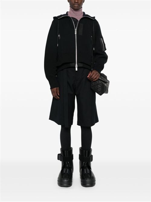 SACAI コットン＆ナイロン パーカー 送料無料 - メルカリ