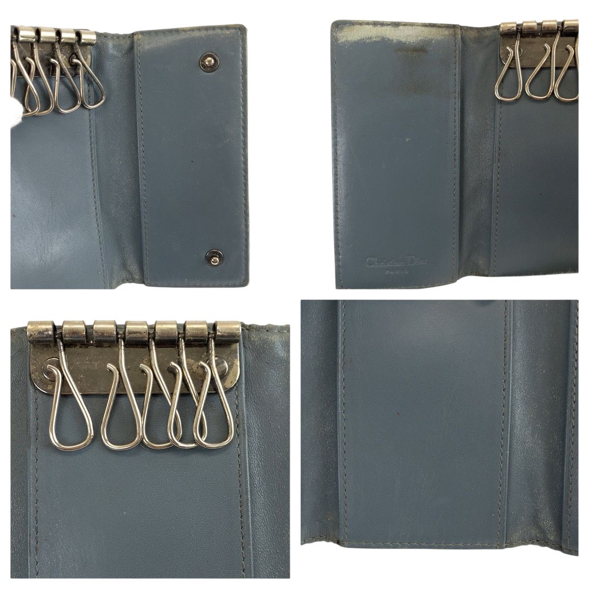 Christian Dior クリスチャンディオール トロッター 5連 ブルー