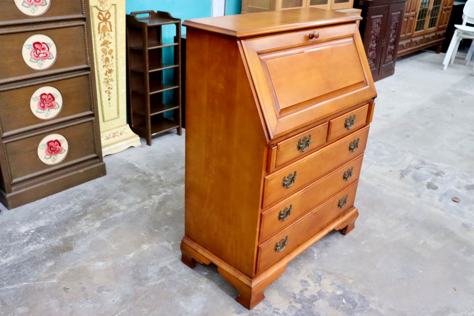 GMIK744○横浜ダニエル / Daniel ライティングビューロー 学習机 書斎