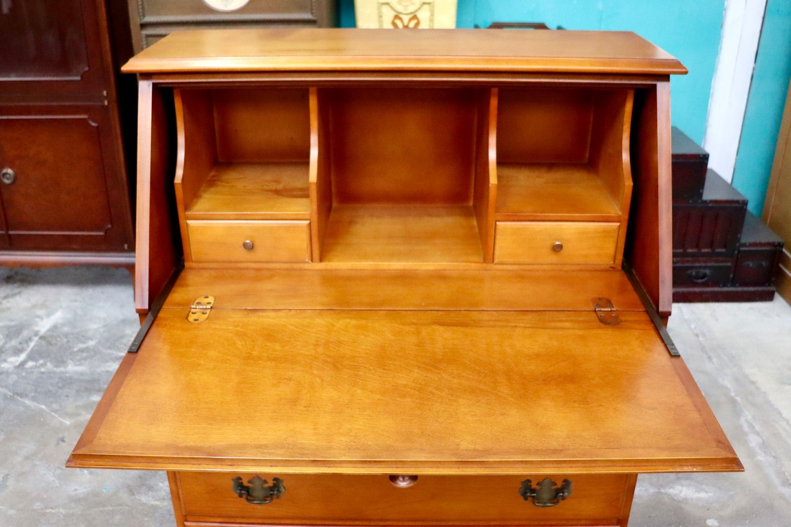 GMIK744○横浜ダニエル / Daniel ライティングビューロー 学習机 書斎