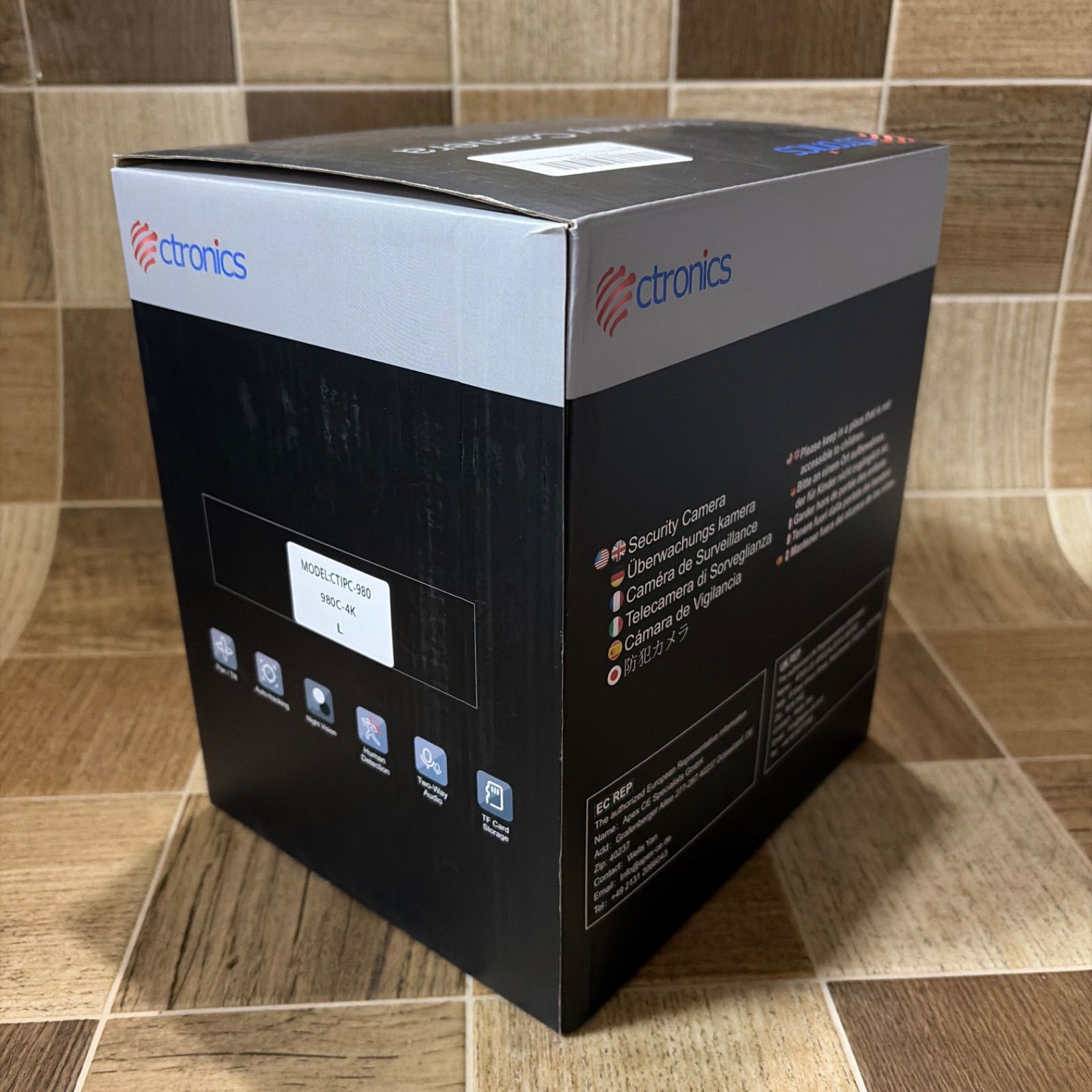 未使用 Ctronics 4K 防犯カメラ CTIPC-980 屋外 - メルカリ