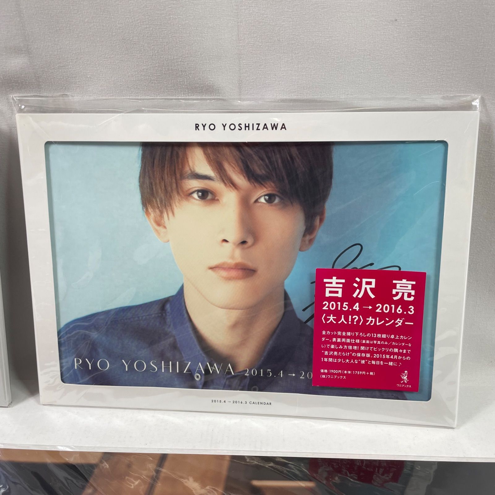 A2584・吉沢 亮 直筆サイン付き カレンダー 2015 2016 クリアファイル