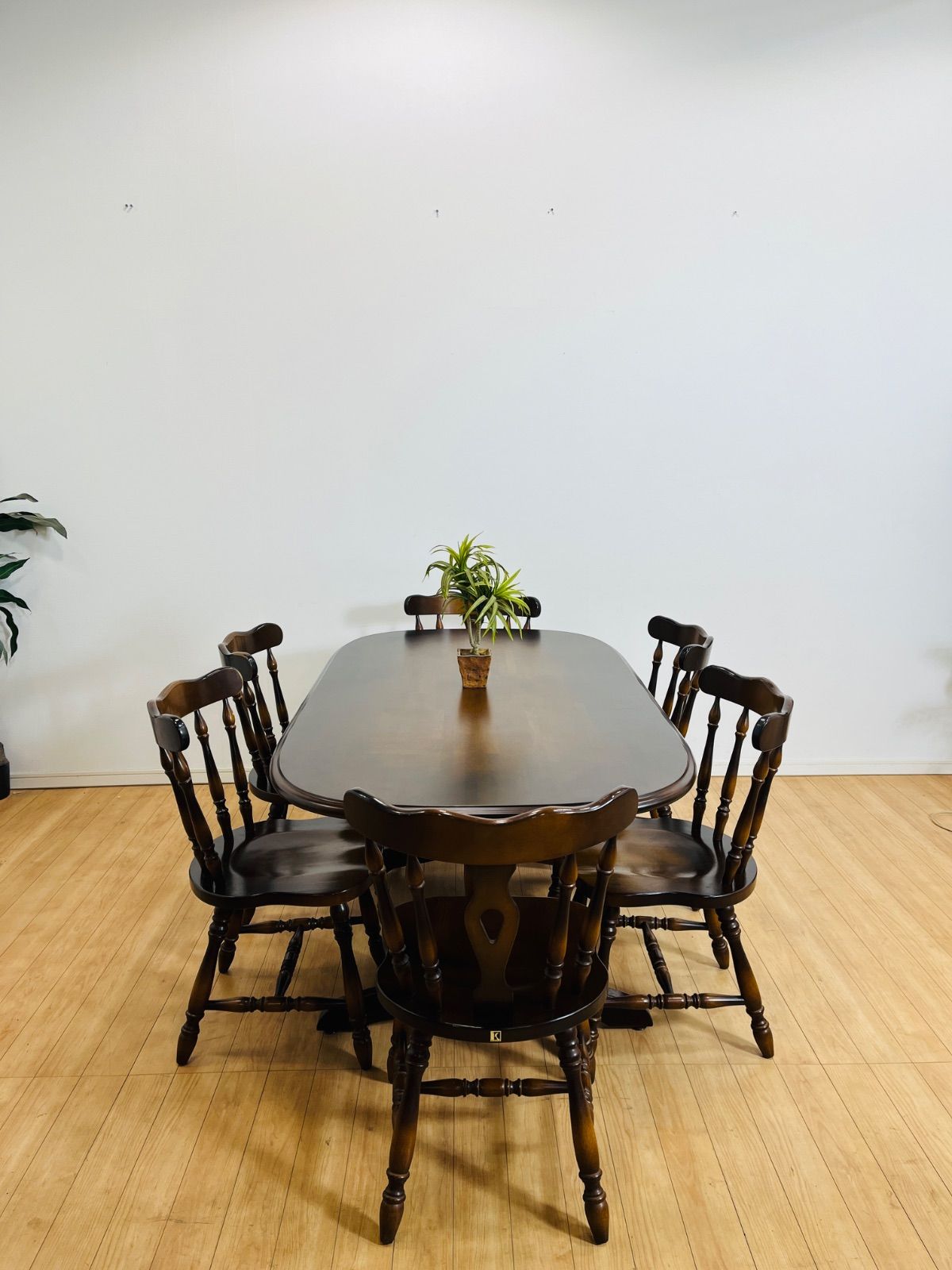 飛騨産業 キツツキマーク ダイニングテーブル＋チェア6脚 セット 天然