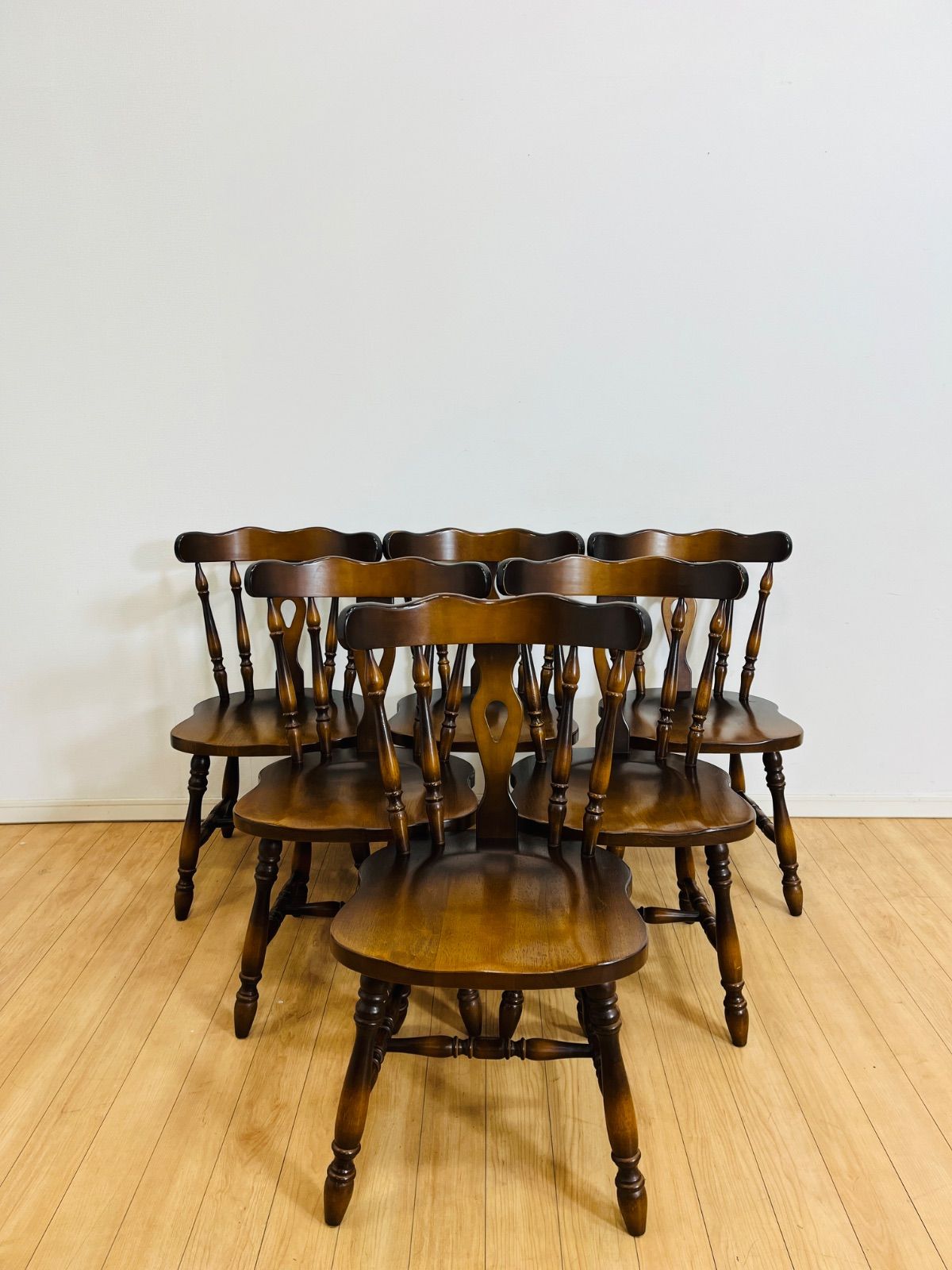 飛騨産業 キツツキマーク ダイニングテーブル＋チェア6脚 セット 天然