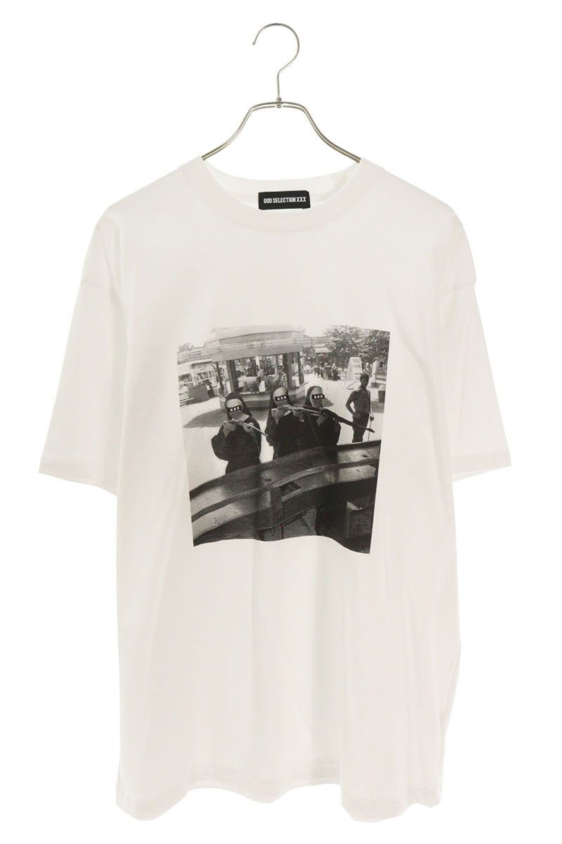 ゴッドセレクショントリプルエックス グラフィックロゴプリントTシャツ メンズ L