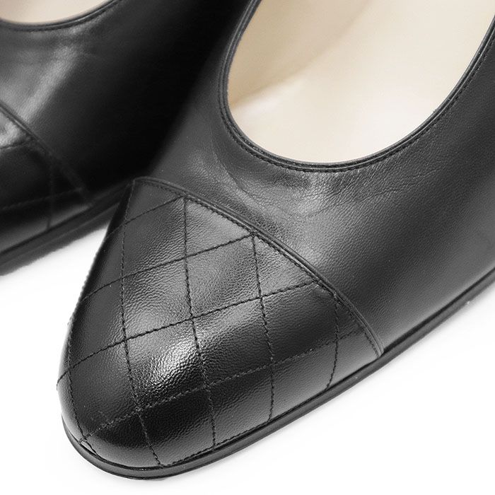 SALE【美品】CHANEL シャネル パンプス レザー マトラッセ