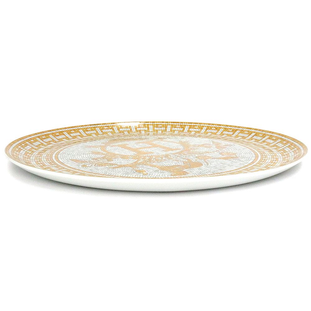 エルメス　モザイク24 未使用保管品❣️タルトプラター、大皿 エルメス モザイク 24 ヴァン キャトル タルトプラッター ポーセリン