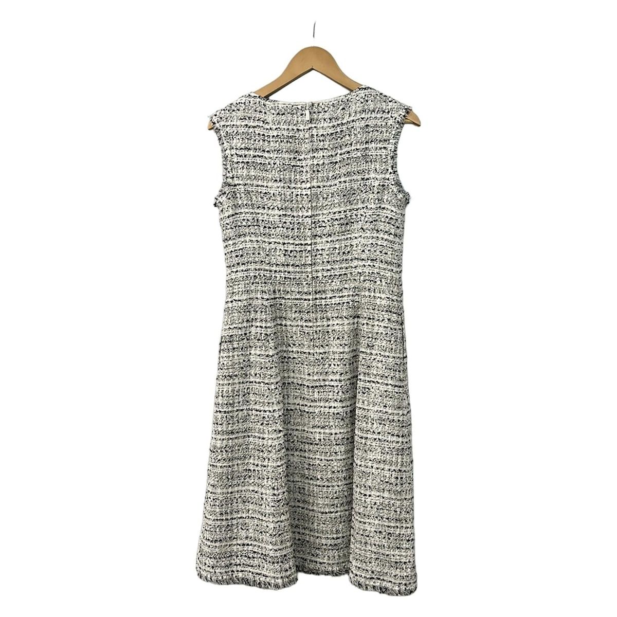 Rene(ルネ) ワンピース サイズ38 M レディース美品 - 白×黒 クルー