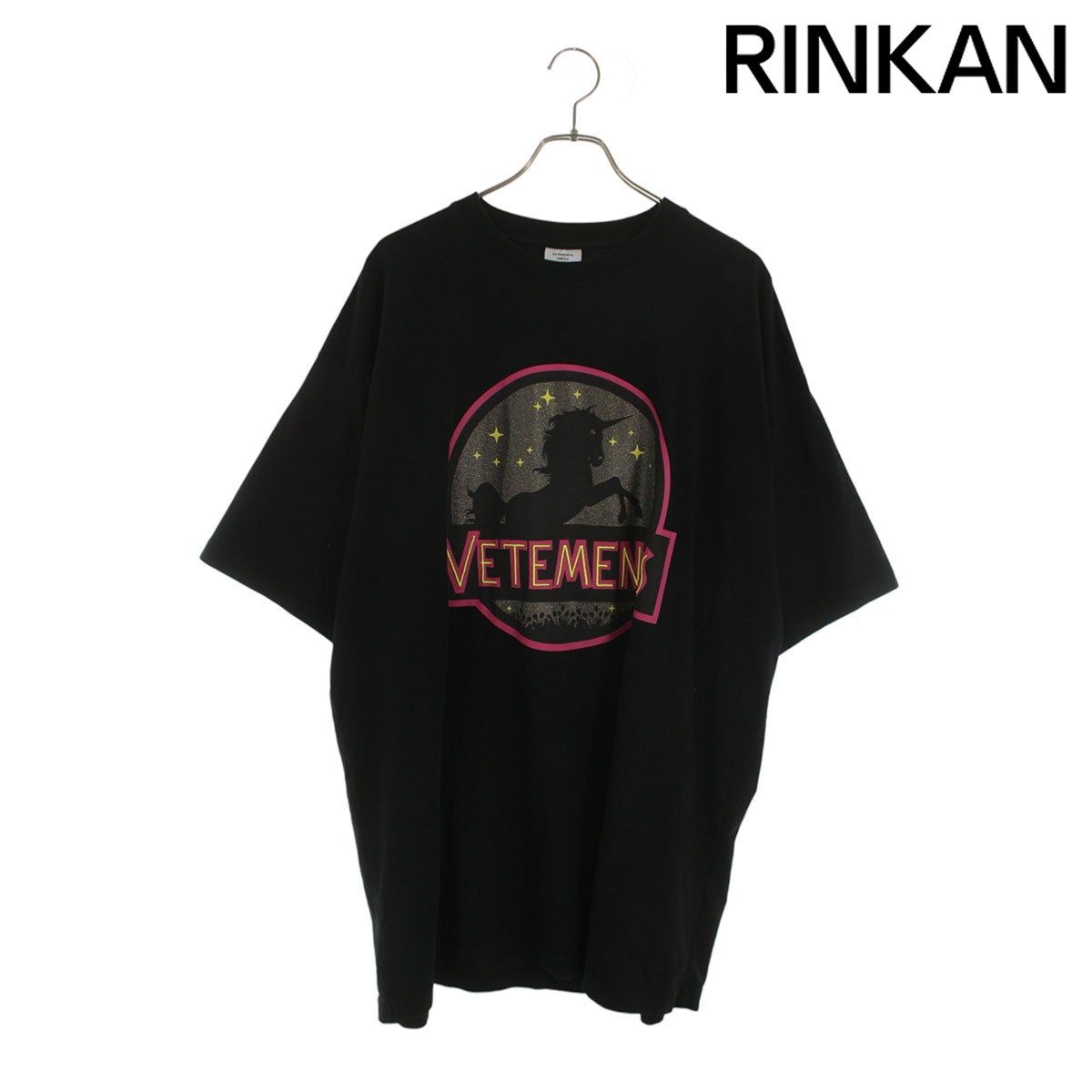 ヴェトモン UA53TR570B ワイルドユニコーンプリントTシャツ メンズ M 