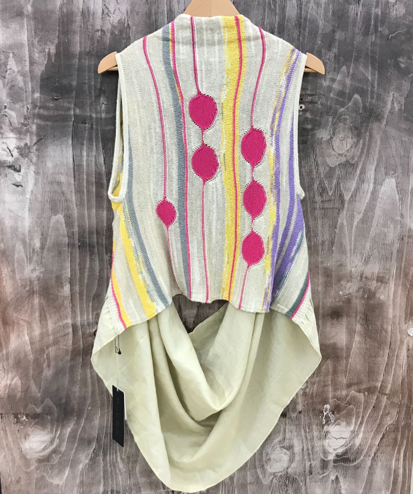 佐藤繊維 Masaki Kyoko マサキキョウコ ニットベスト ベスト 麻