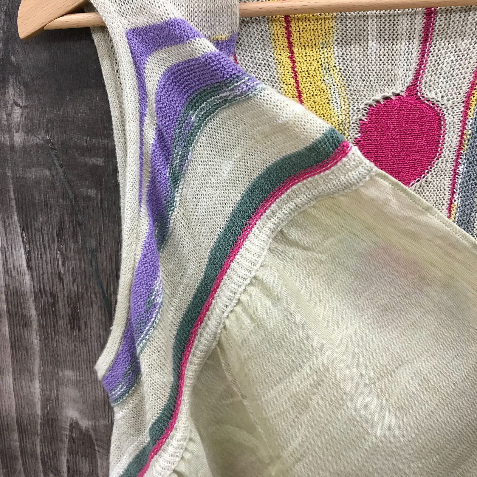 佐藤繊維 Masaki Kyoko マサキキョウコ ニットベスト ベスト 麻