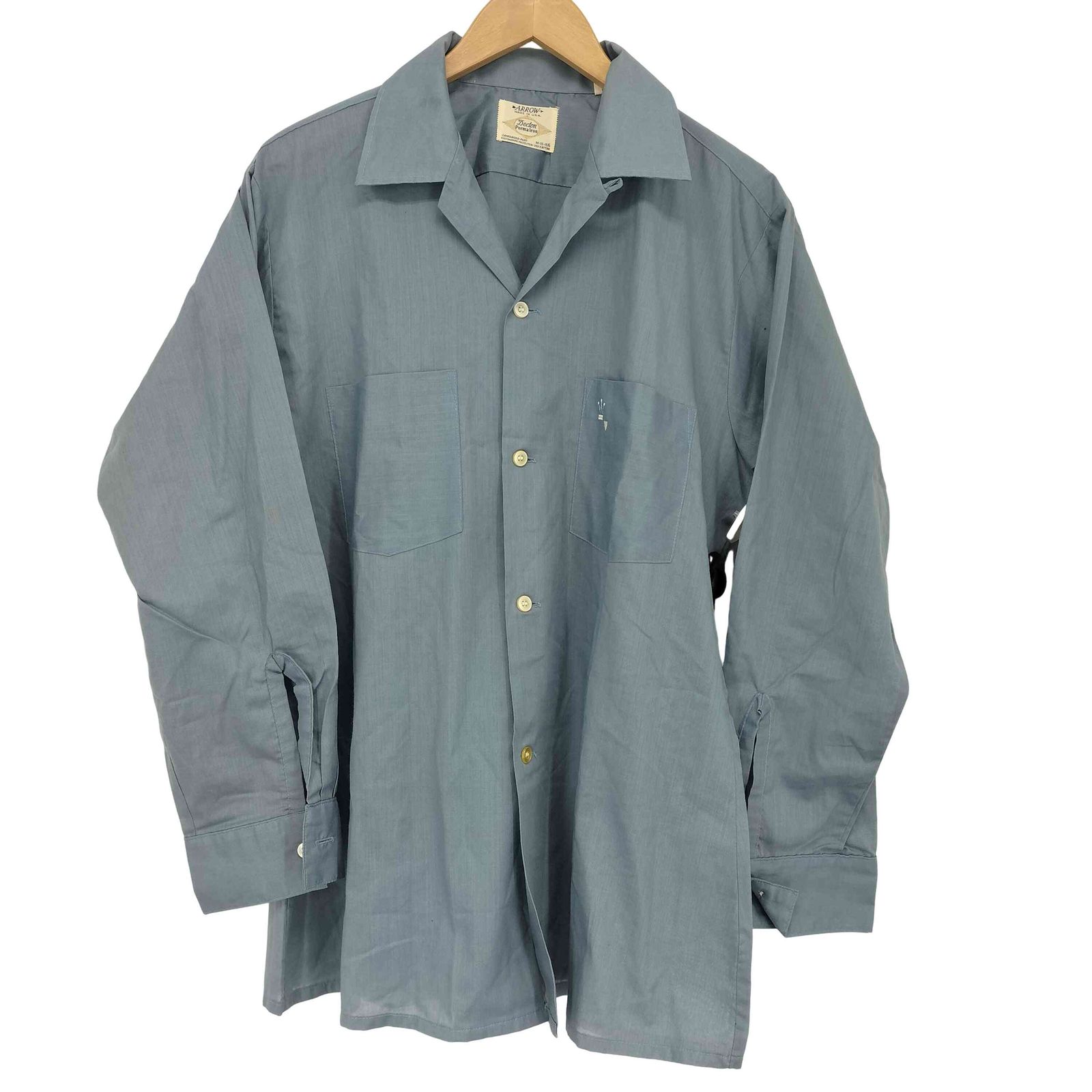 60s ARROW Decton Perma-iron 長袖シャツ 60s ARROW Decton Perma-iron