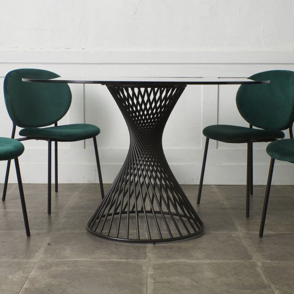 【発送の場合は即購入不可】 定価22万 Calligaris ヴォルテックス ガラス ダイニングテーブル ラウンド テーブル イタリア モダン VORTEX カリガリス 円形 94878 ダイニングテーブル 【売約済み】定価22万 Calligaris ヴォルテックス