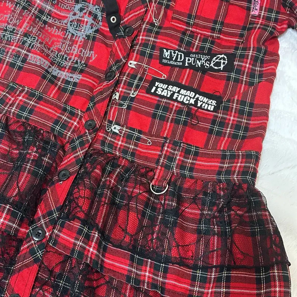 mad punks 매드펑크 チェック ONE PIECE パンクルック タータン