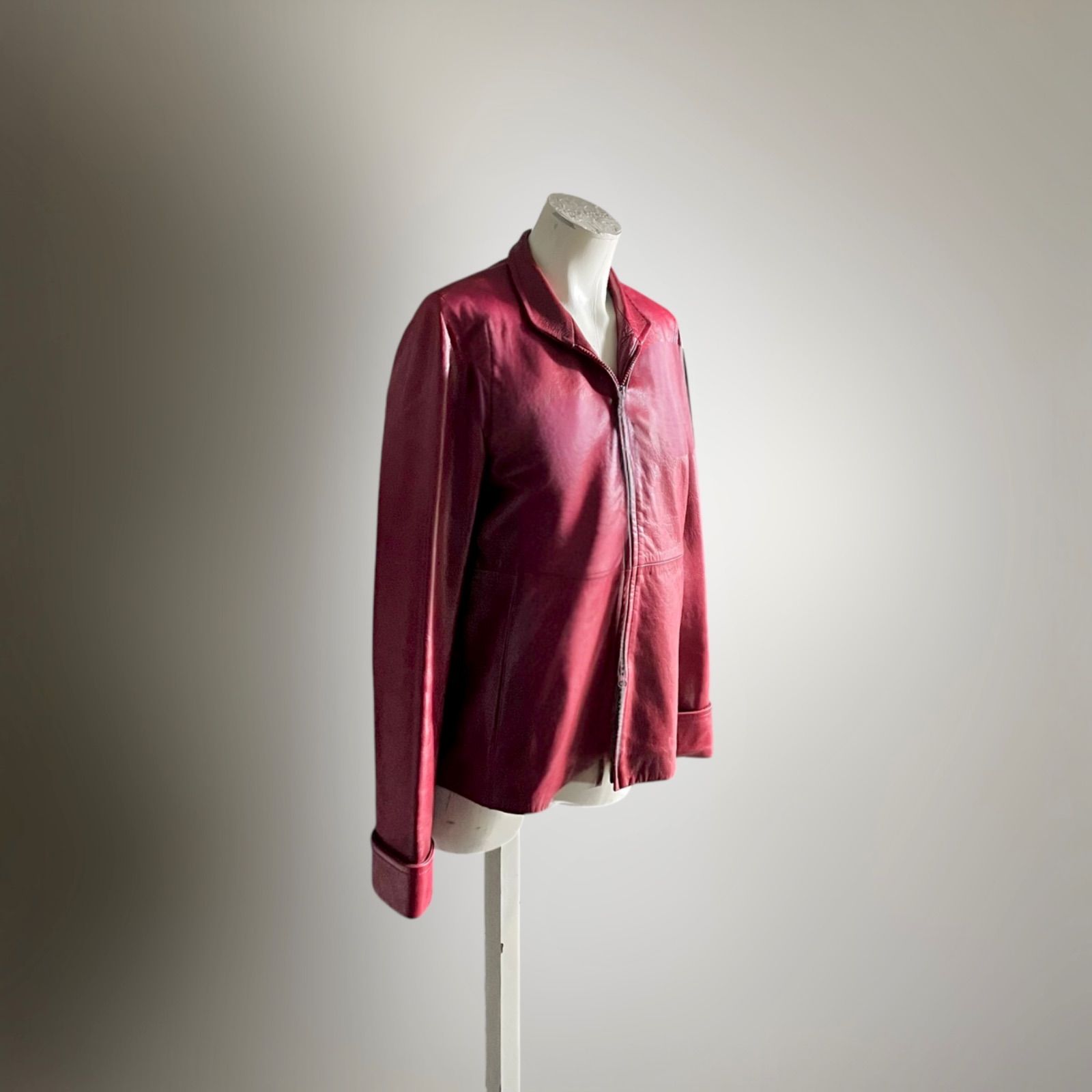 Vintage 90s レザージャケット ダブルジップ ヴィンテージ ライダース