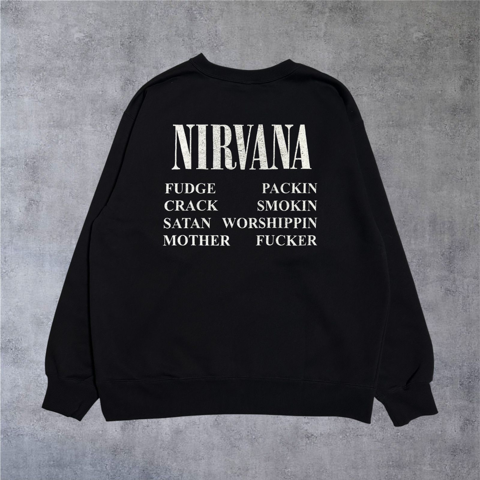 NIRVANA ニルヴァーナ スウェット バンド ブラック BB064 - メルカリ