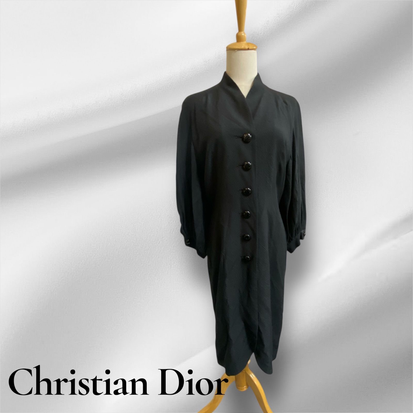 ChristianDior クリスチャンディオール 膝丈 ワンピース 11号