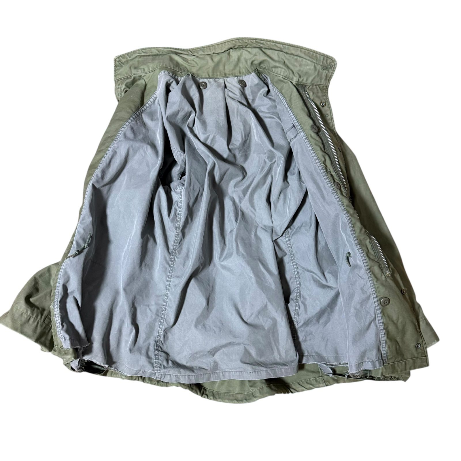 グレーライナー 米軍実物 M-65フィールドジャケット 2nd アルミジップ