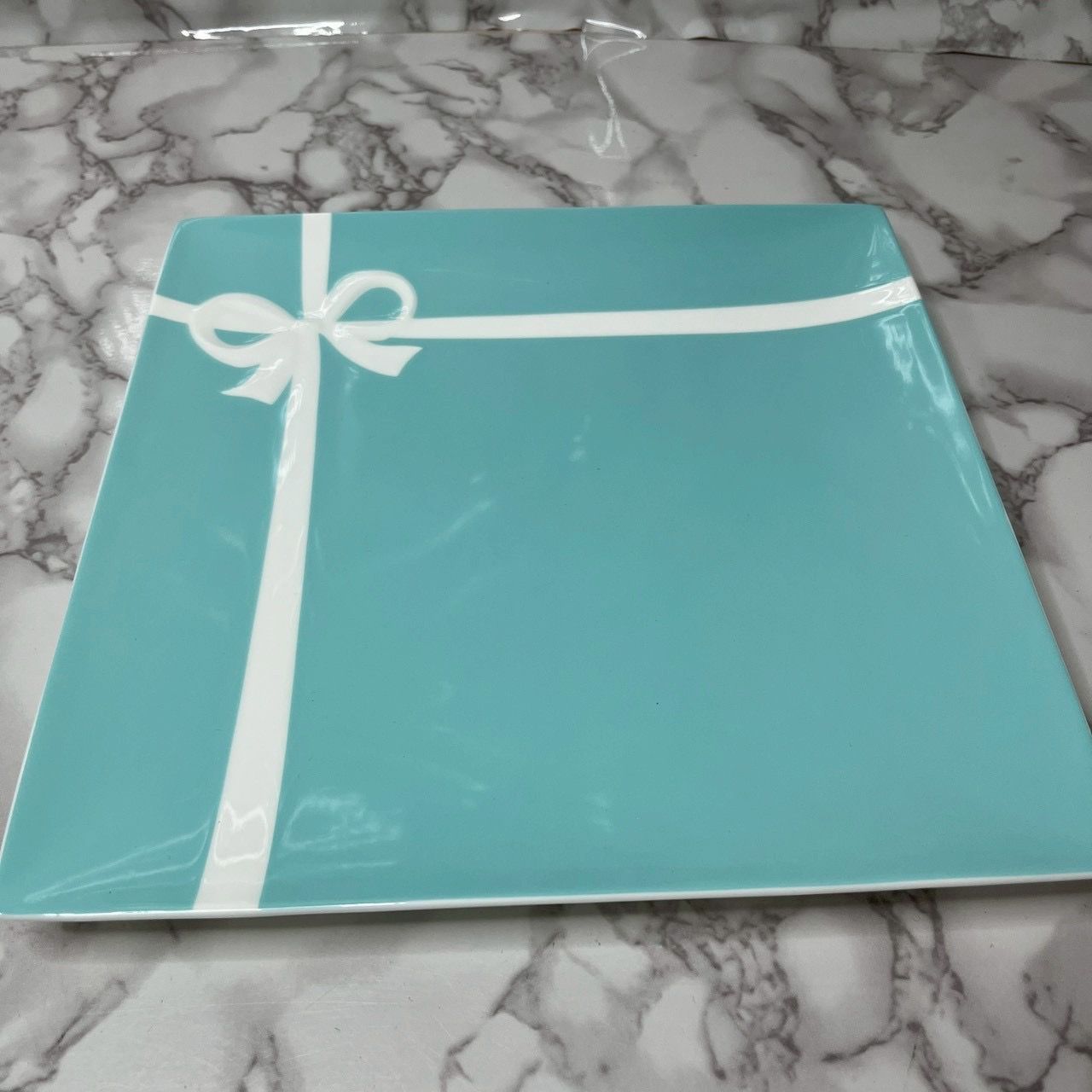 極美品】ティファニー TIFFANY & CO. ブルーリボン プレート 皿 ギフト