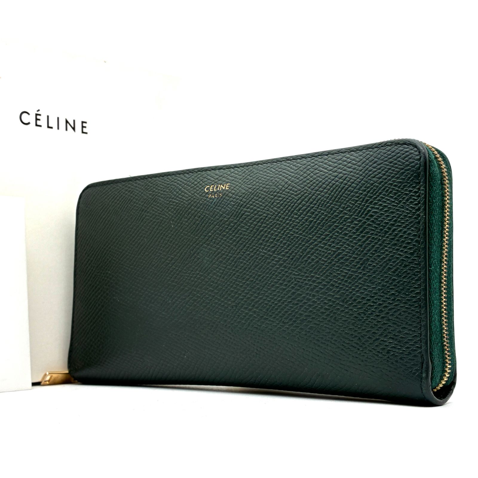 CELINE(セリーヌ) ラージ ジップドウォレット 長財布 ラウンド