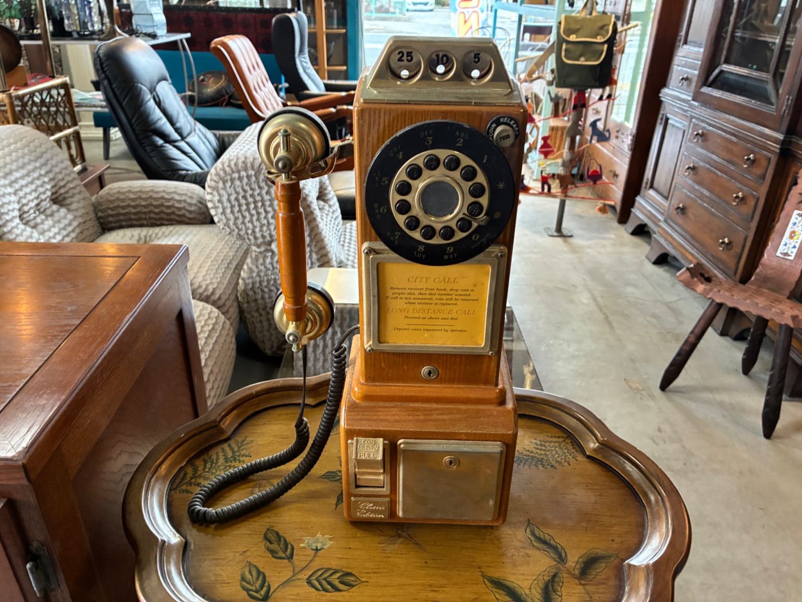 アンティーク/レトロ/アメリカン雑貨/USA/電話機/公衆電話/インテリア