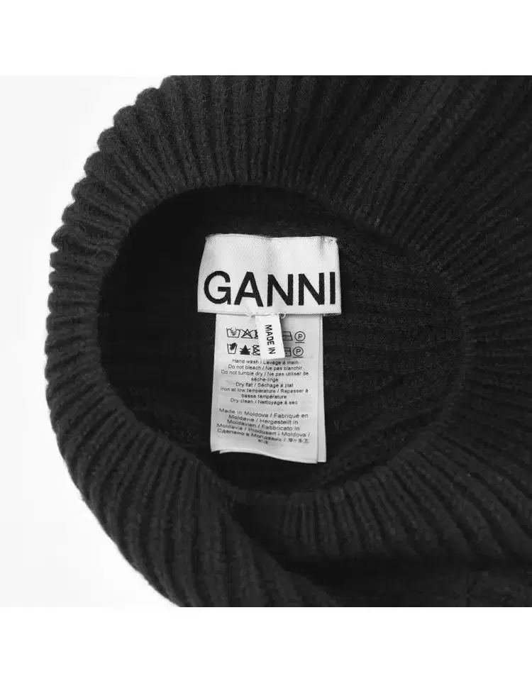 ガニー ベレー帽 ブラック GANNI