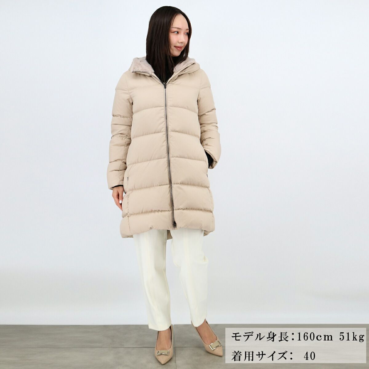 □HERNO ヘルノ PI001948D 1980/BEIGE CHIARO ダウンジャケット ダウン 