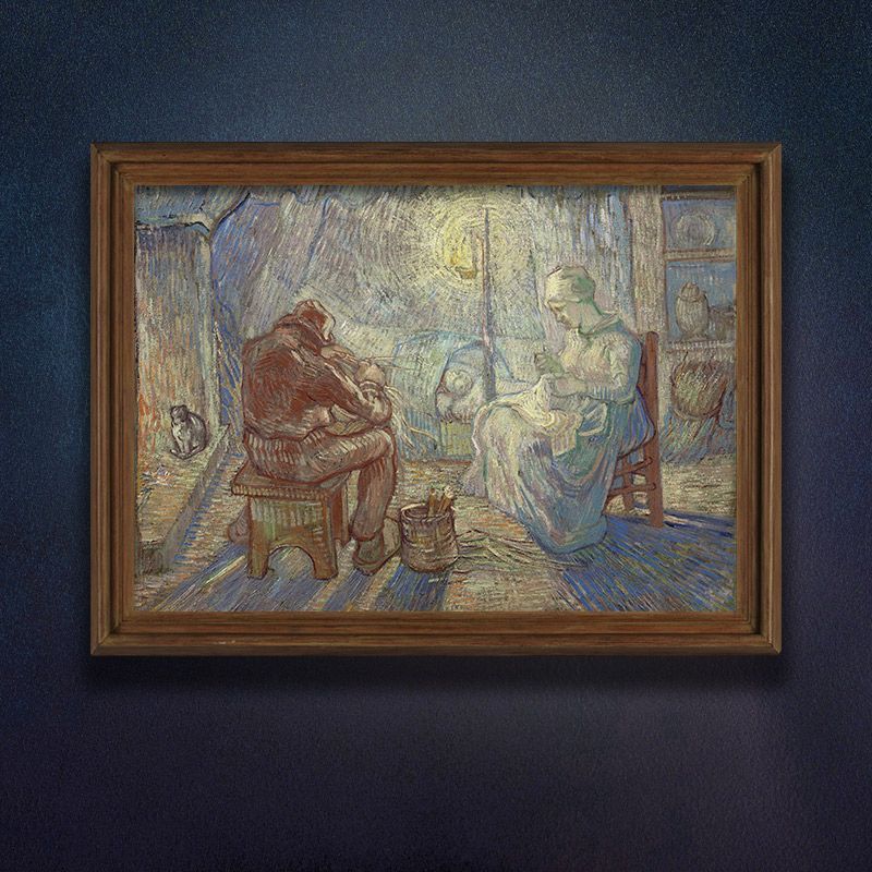 A2サイズ ゴッホ ポスター 夜 ミレーに倣う アートポスター 絵画