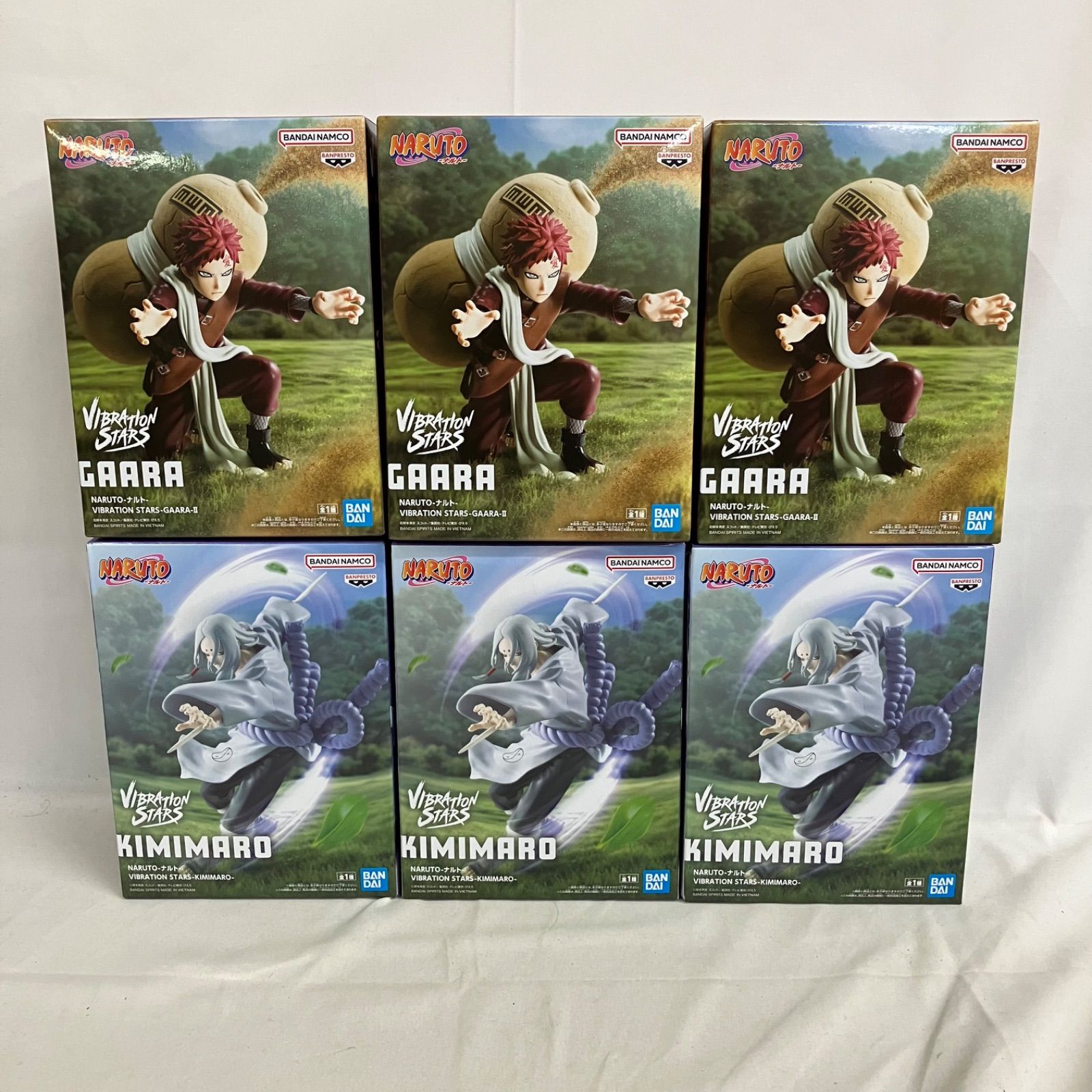 未開封 NARUTO VIBRATION STARS 我愛羅 II 君麻呂 6個セット SF2081