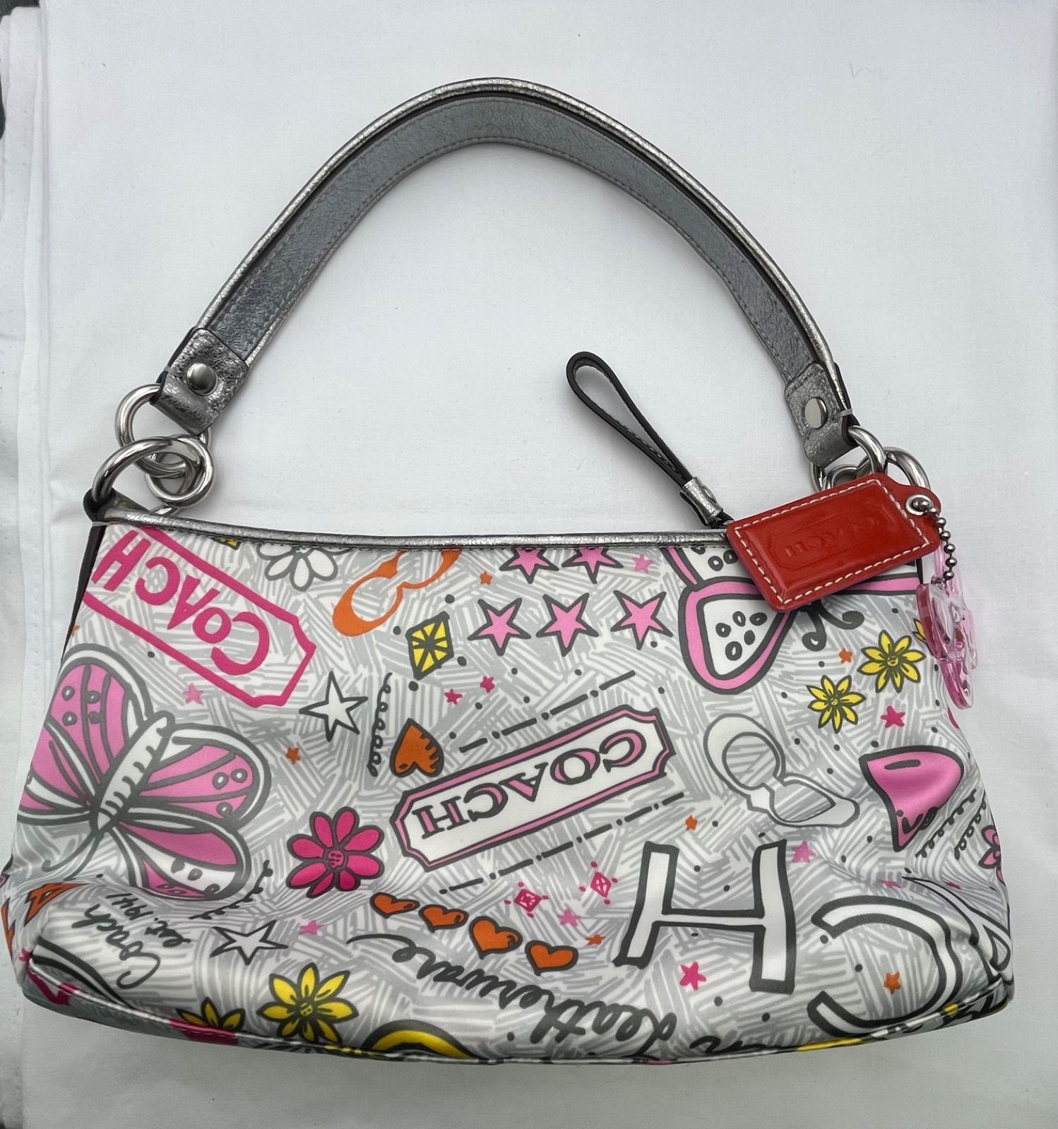 ▽COACH コーチ バンダナグラフィティバッグ F15713 10418 - メルカリ