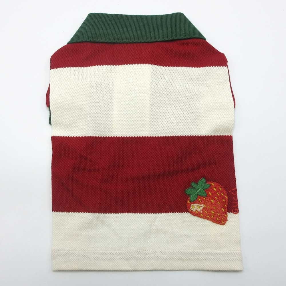 新品】グッチ ペット用 ペット服 GUCCI ストロベリーアップリケ ビッグ