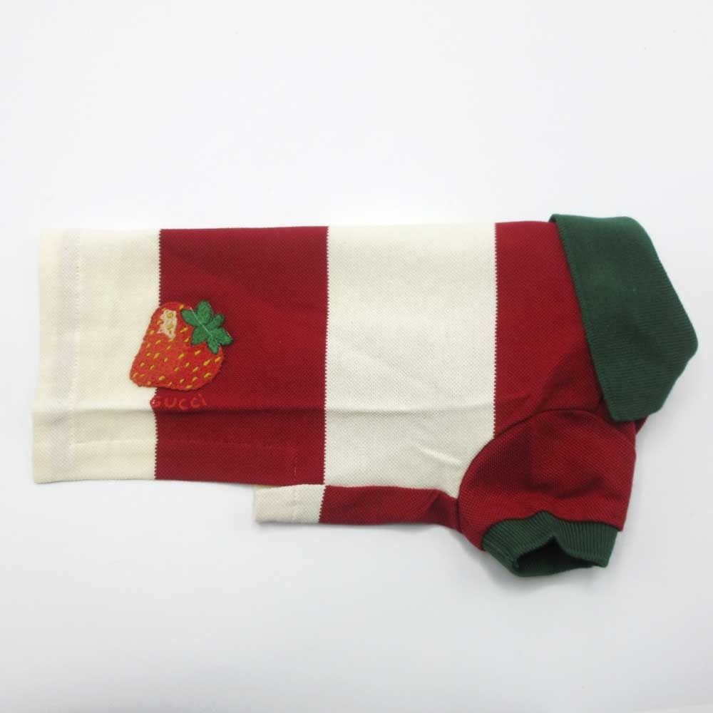 新品】グッチ ペット用 ペット服 GUCCI ストロベリーアップリケ ビッグ